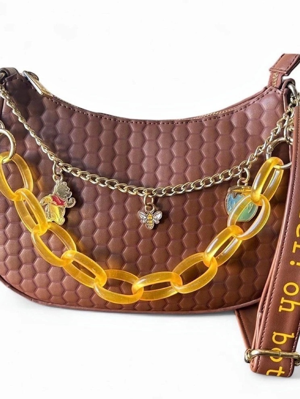 Loungefly Winnie the Pooh Oh Bother Crossbody Bag Brown & Yellow